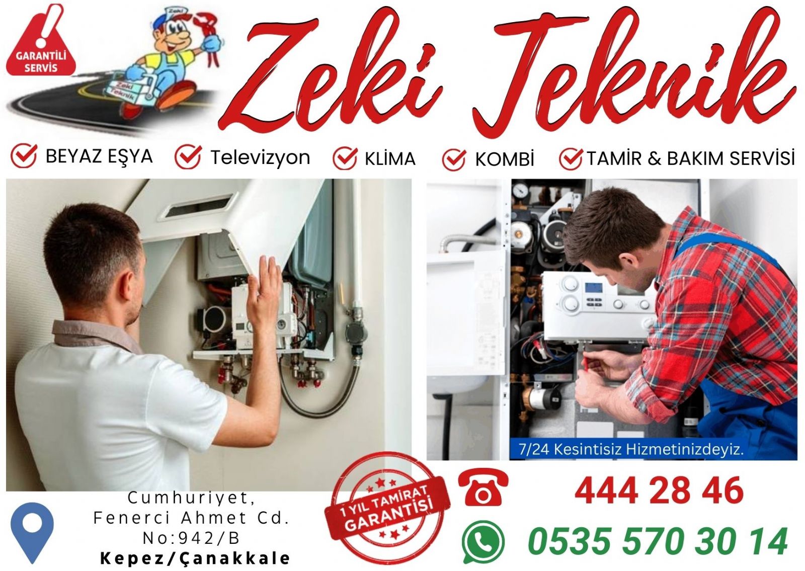 Çanakkale Kepez Kombi Bakım Ücreti