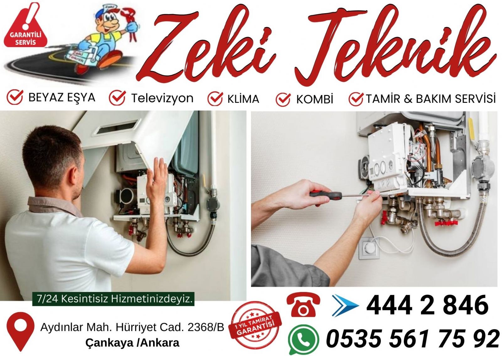 Ayrancı Kombi Bakım Ücreti 