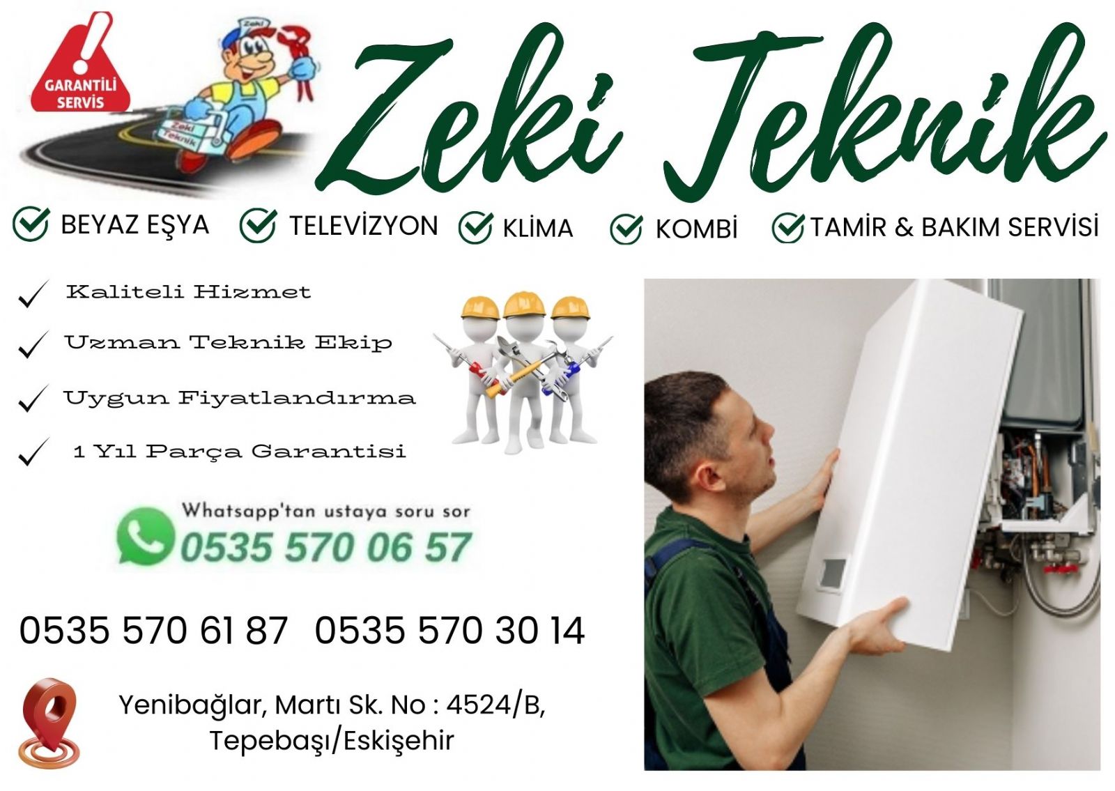 Tepebaşı Kombi Servisi 