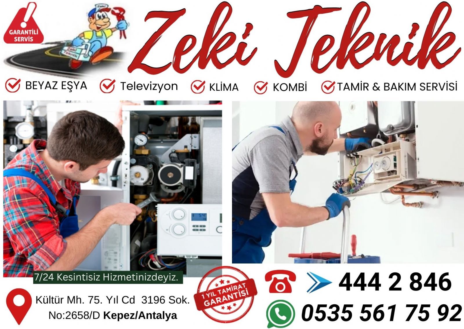 Varsak Kombi Bakım Ücreti 