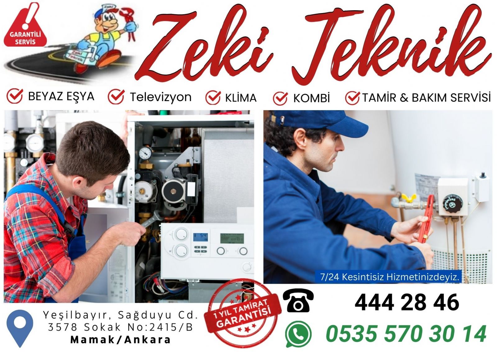 Yeşilbayır Kombi Bakım Ücretleri