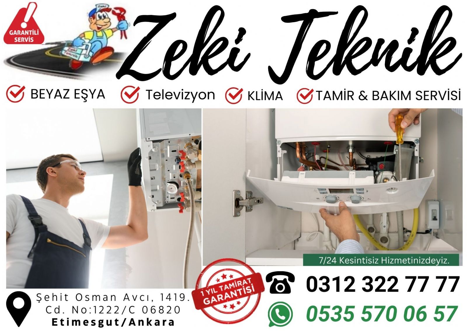 Etimesgut Kombi Bakım Ücreti